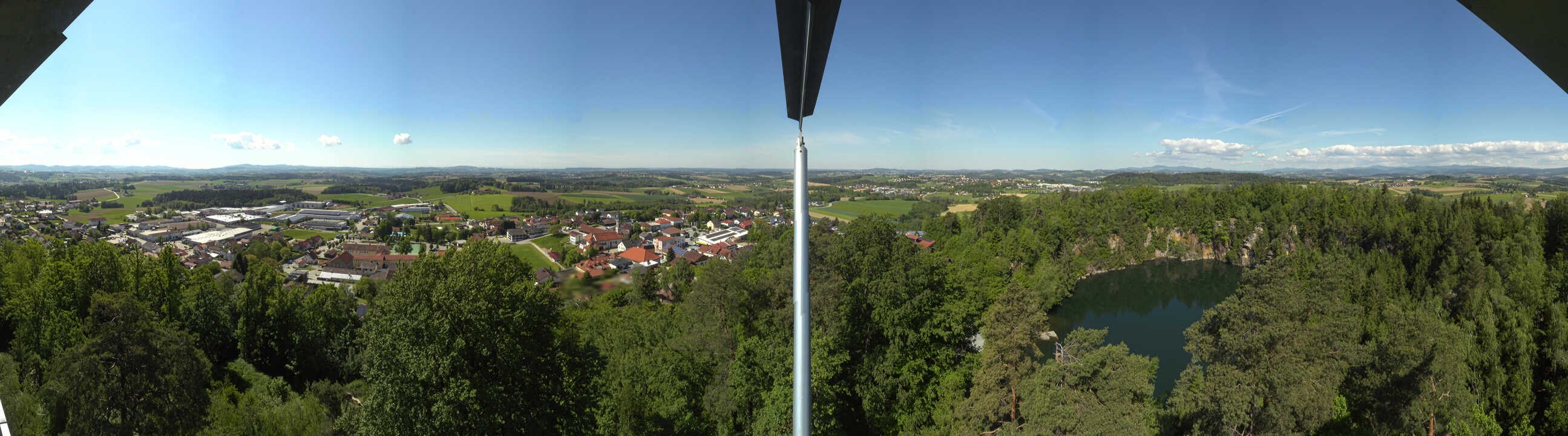 Archiv Foto Webcam Aussichtsturm am Steinbruch Büchlberg
