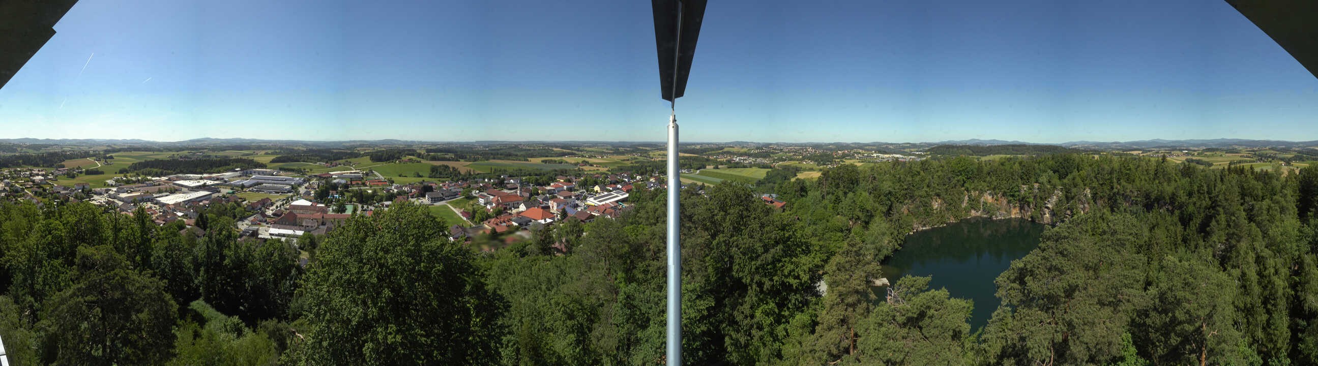 Archiv Foto Webcam Aussichtsturm am Steinbruch Büchlberg
