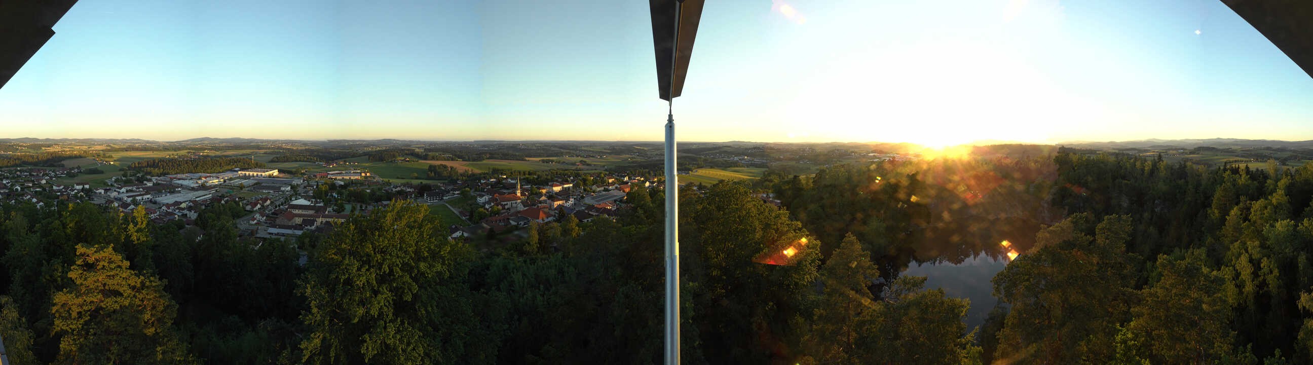 Archiv Foto Webcam Aussichtsturm am Steinbruch Büchlberg