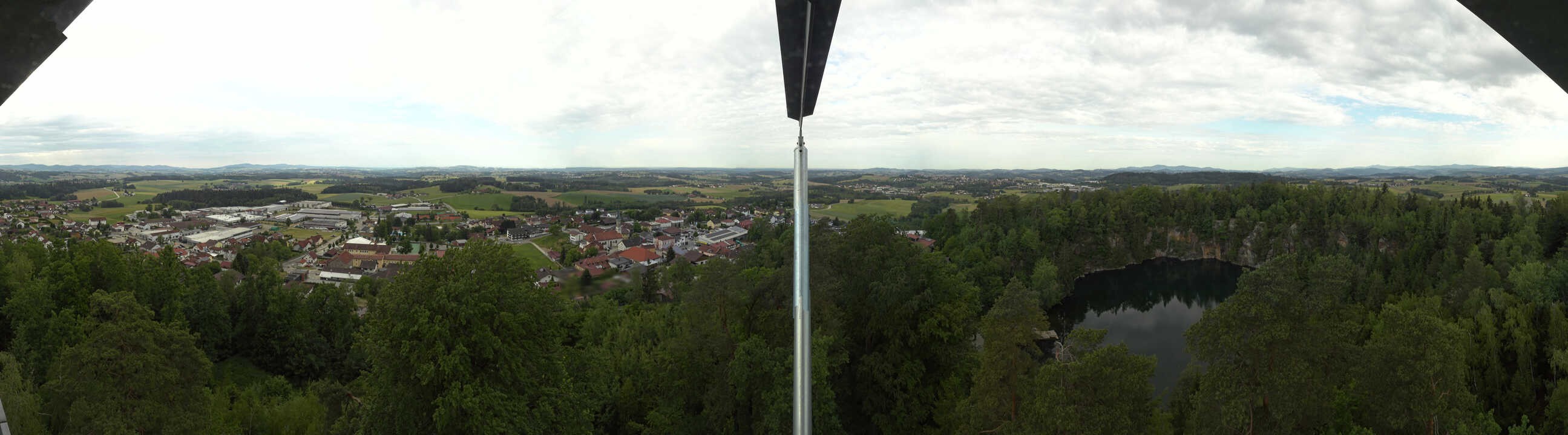 Archiv Foto Webcam Aussichtsturm am Steinbruch Büchlberg