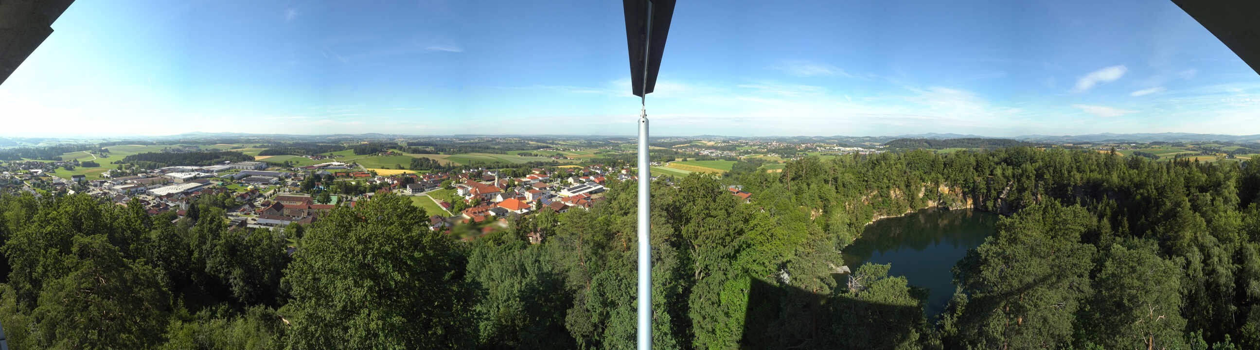 Archiv Foto Webcam Aussichtsturm am Steinbruch Büchlberg