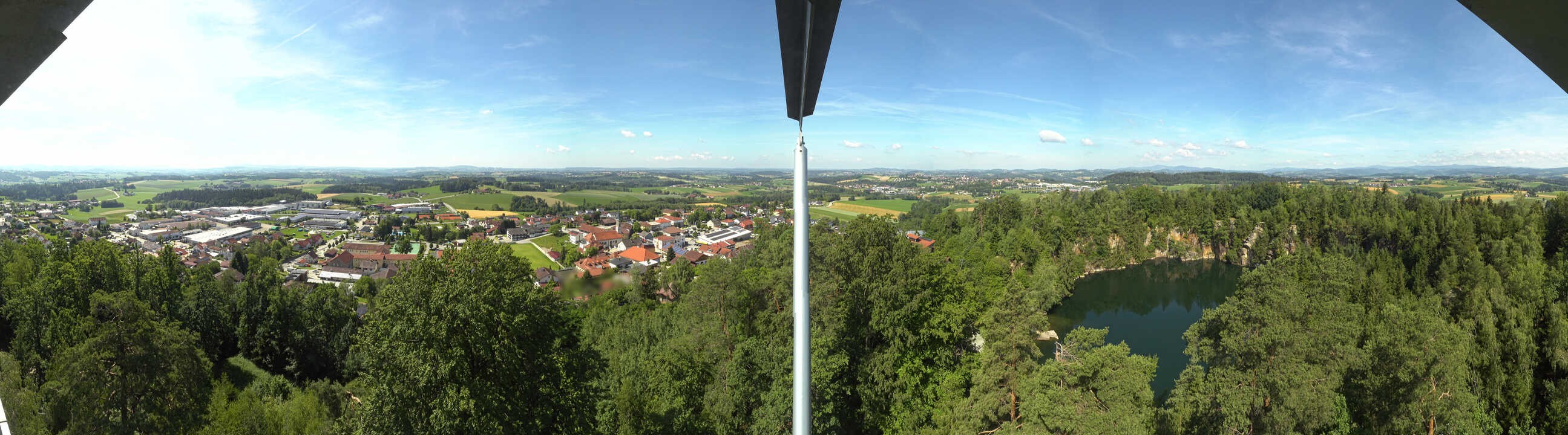 Archiv Foto Webcam Aussichtsturm am Steinbruch Büchlberg