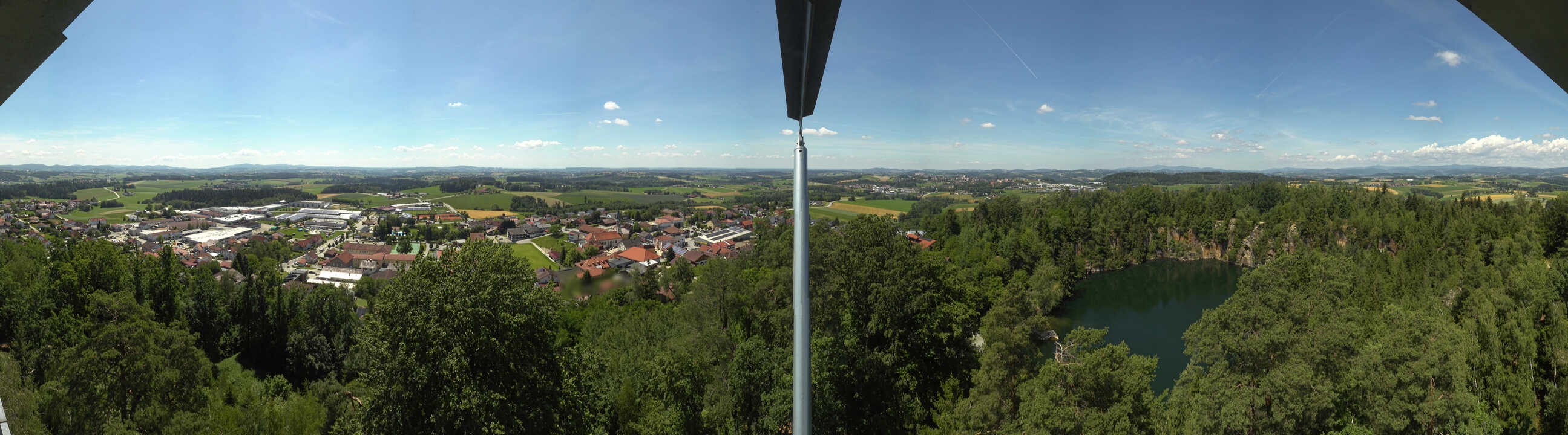 Archiv Foto Webcam Aussichtsturm am Steinbruch Büchlberg