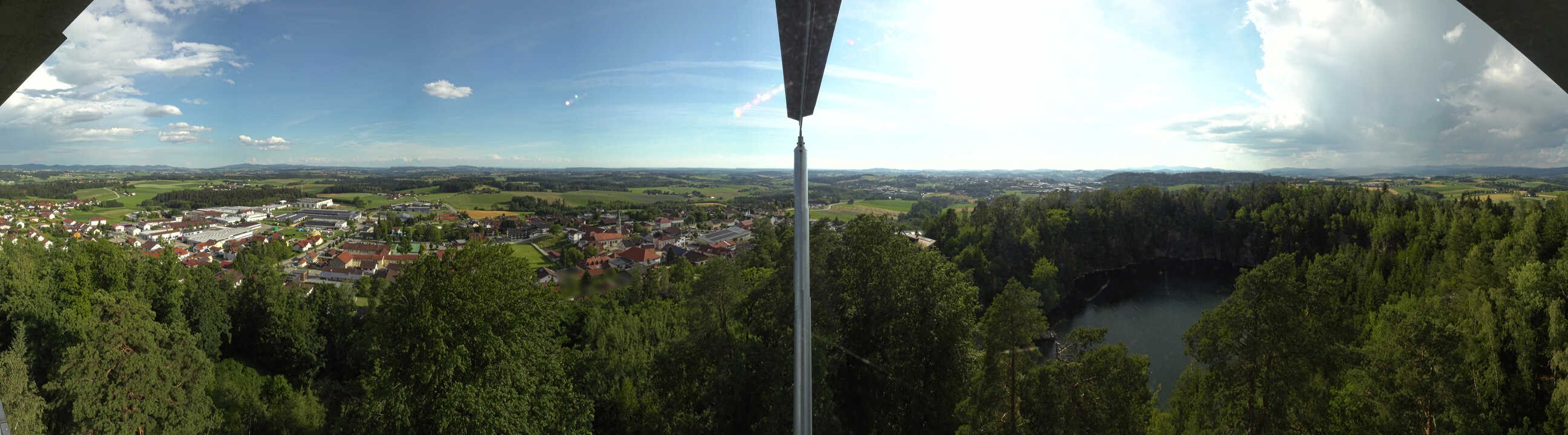 Archiv Foto Webcam Aussichtsturm am Steinbruch Büchlberg