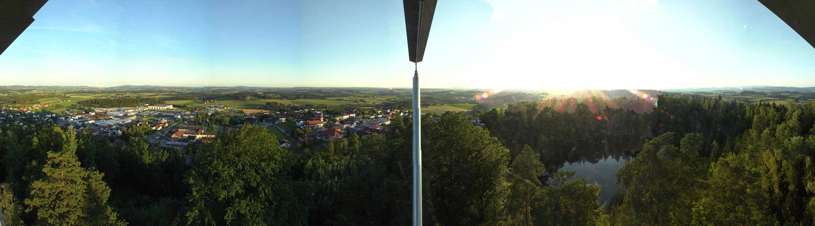 Archiv Foto Webcam Aussichtsturm am Steinbruch Büchlberg