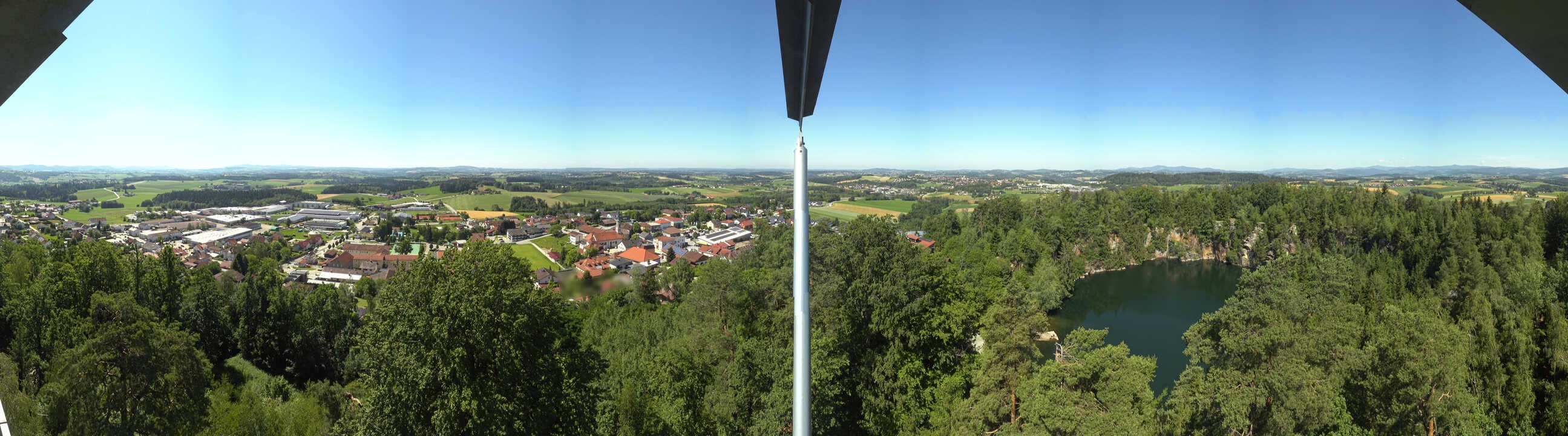 Archiv Foto Webcam Aussichtsturm am Steinbruch Büchlberg