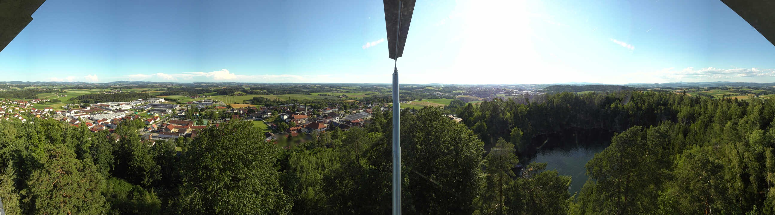 Archiv Foto Webcam Aussichtsturm am Steinbruch Büchlberg