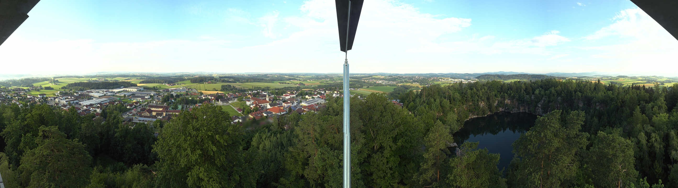 Archiv Foto Webcam Aussichtsturm am Steinbruch Büchlberg