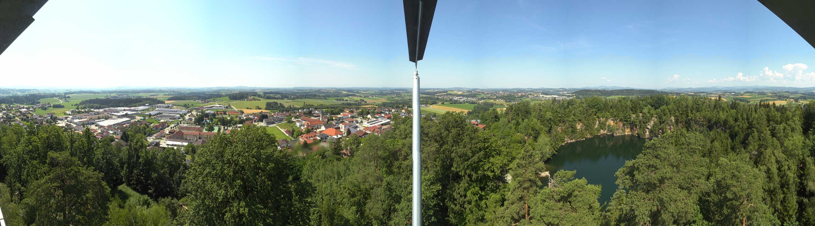 Archiv Foto Webcam Aussichtsturm am Steinbruch Büchlberg