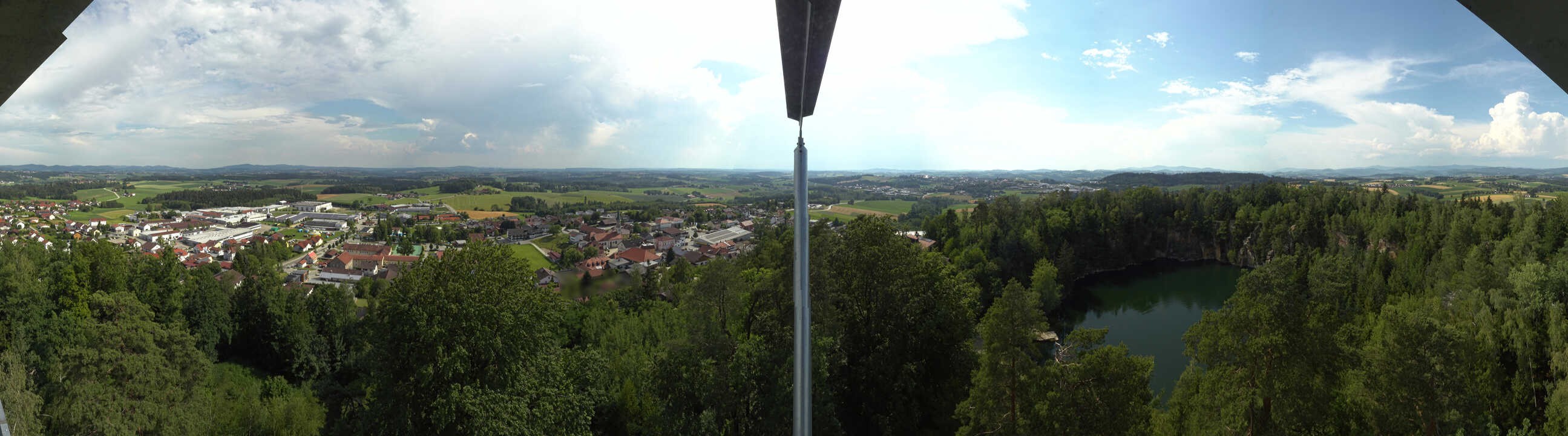 Archiv Foto Webcam Aussichtsturm am Steinbruch Büchlberg