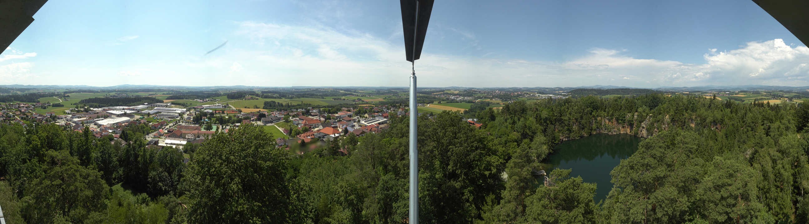 Archiv Foto Webcam Aussichtsturm am Steinbruch Büchlberg