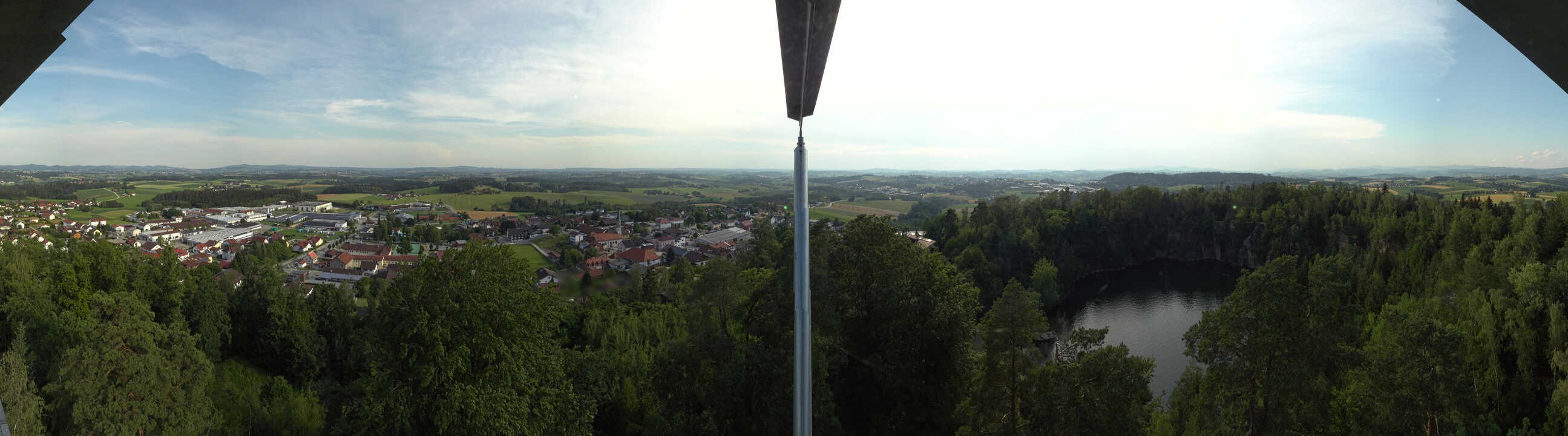 Archiv Foto Webcam Aussichtsturm am Steinbruch Büchlberg