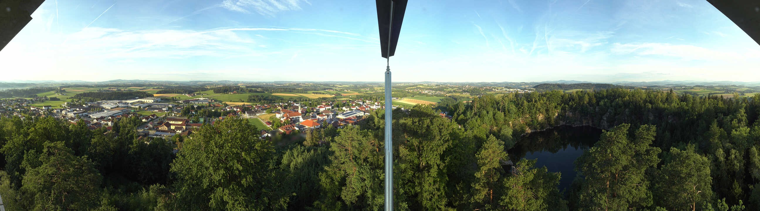 Archiv Foto Webcam Aussichtsturm am Steinbruch Büchlberg