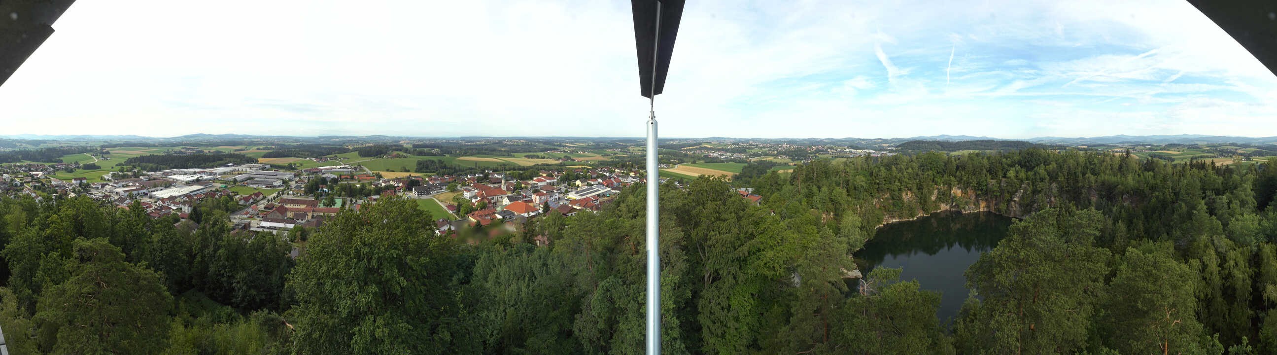 Archiv Foto Webcam Aussichtsturm am Steinbruch Büchlberg