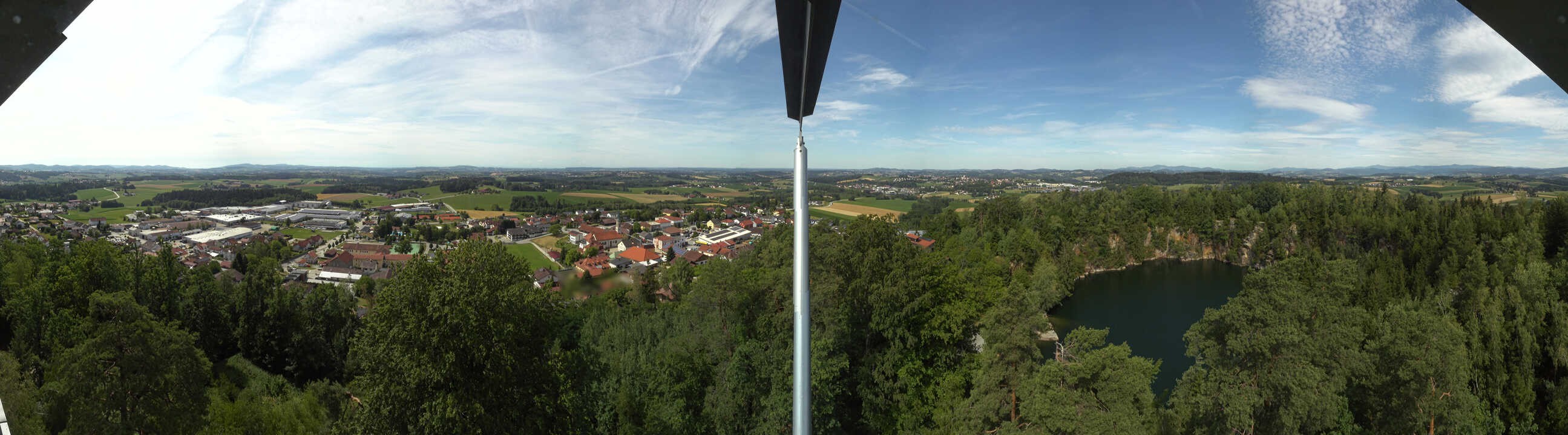Archiv Foto Webcam Aussichtsturm am Steinbruch Büchlberg