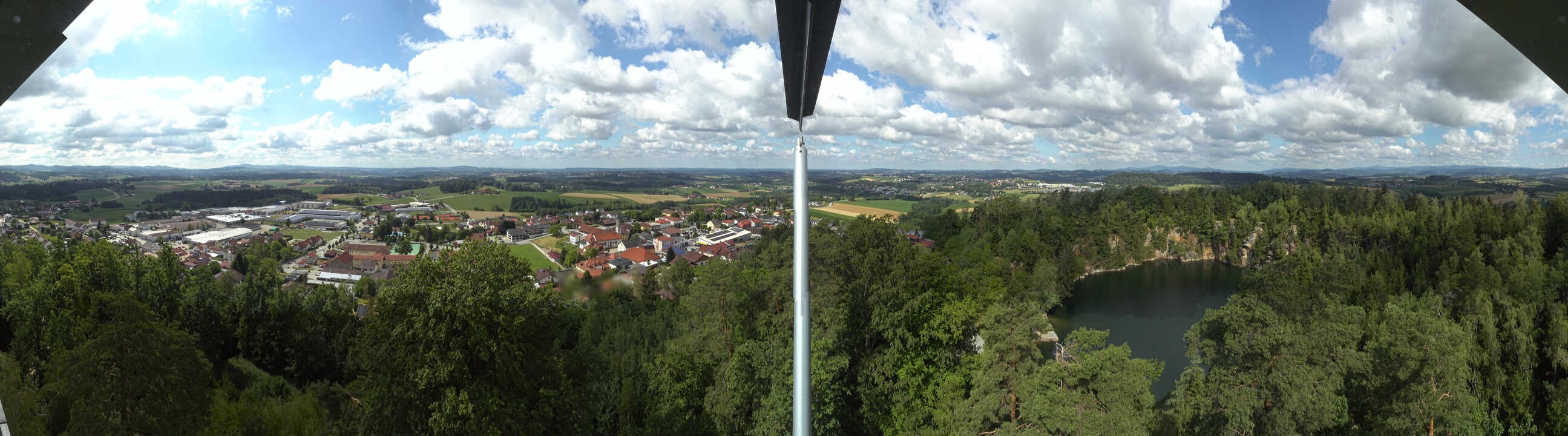 Archiv Foto Webcam Aussichtsturm am Steinbruch Büchlberg