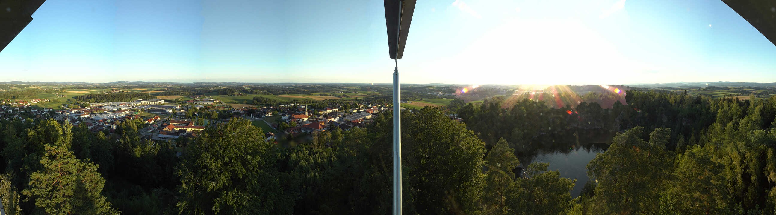 Archiv Foto Webcam Aussichtsturm am Steinbruch Büchlberg