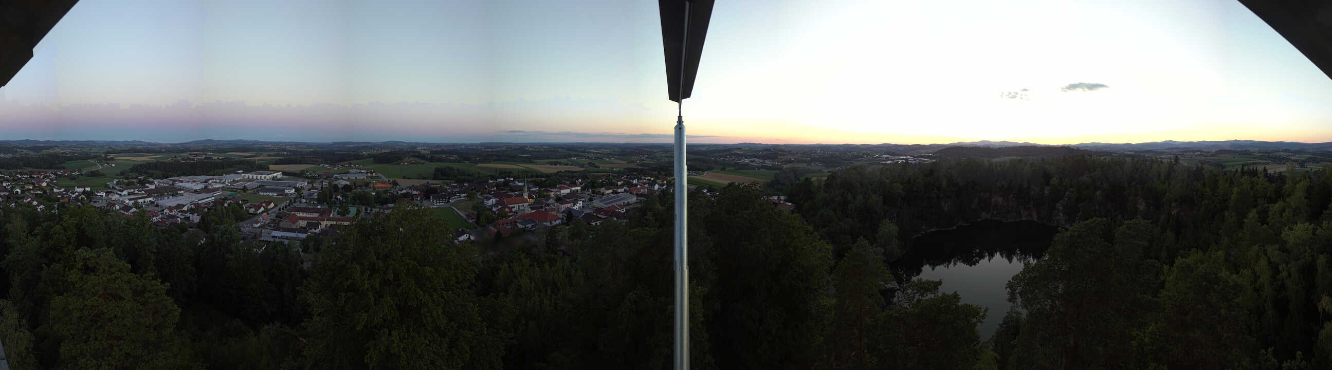 Archiv Foto Webcam Aussichtsturm am Steinbruch Büchlberg