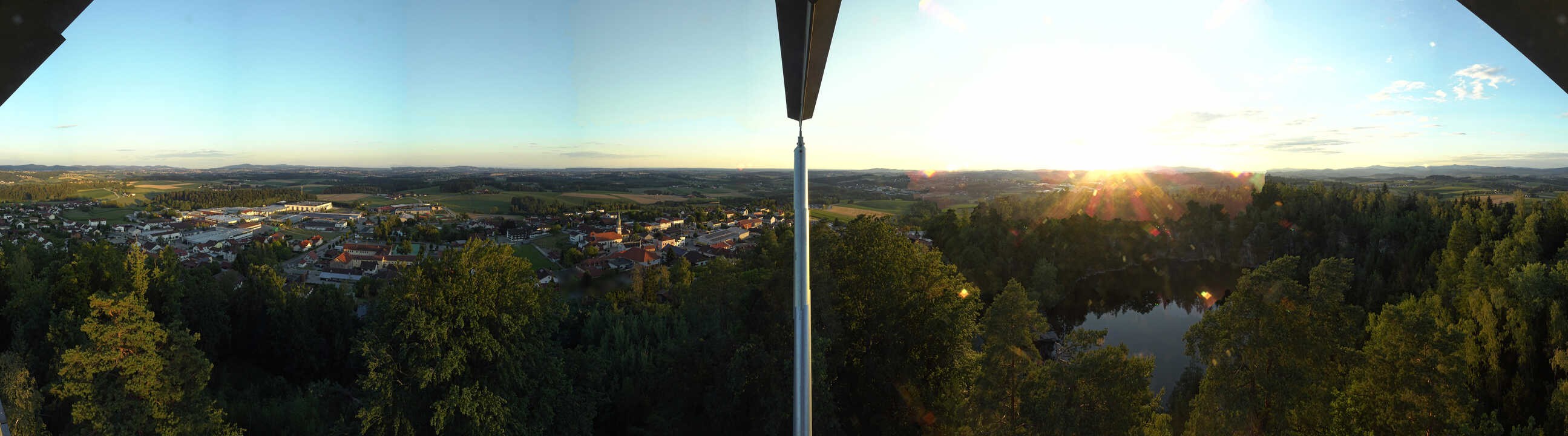 Archiv Foto Webcam Aussichtsturm am Steinbruch Büchlberg