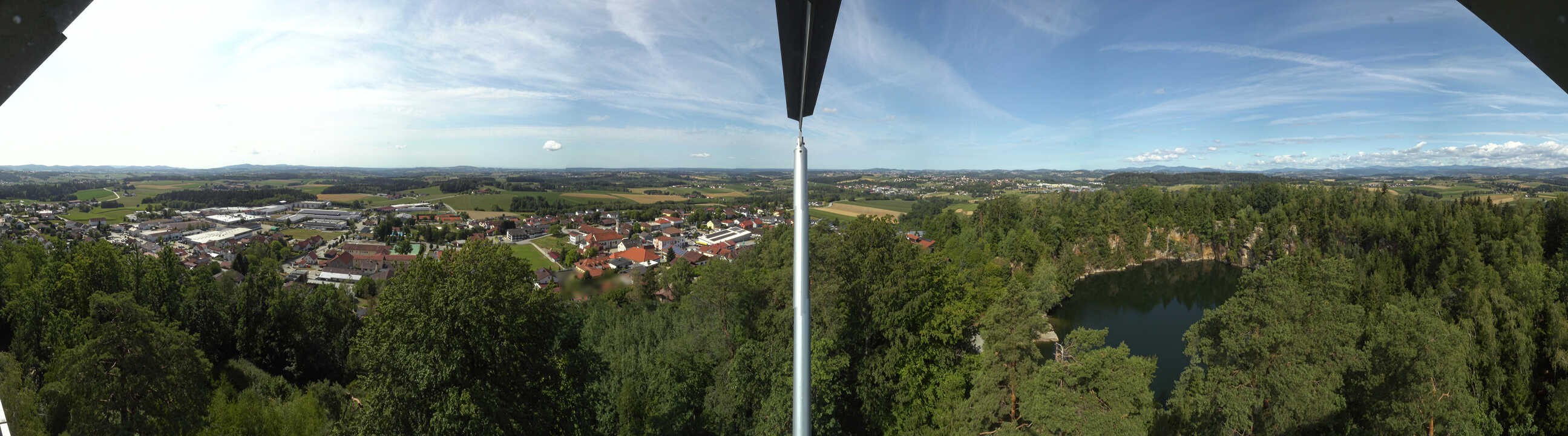 Archiv Foto Webcam Aussichtsturm am Steinbruch Büchlberg