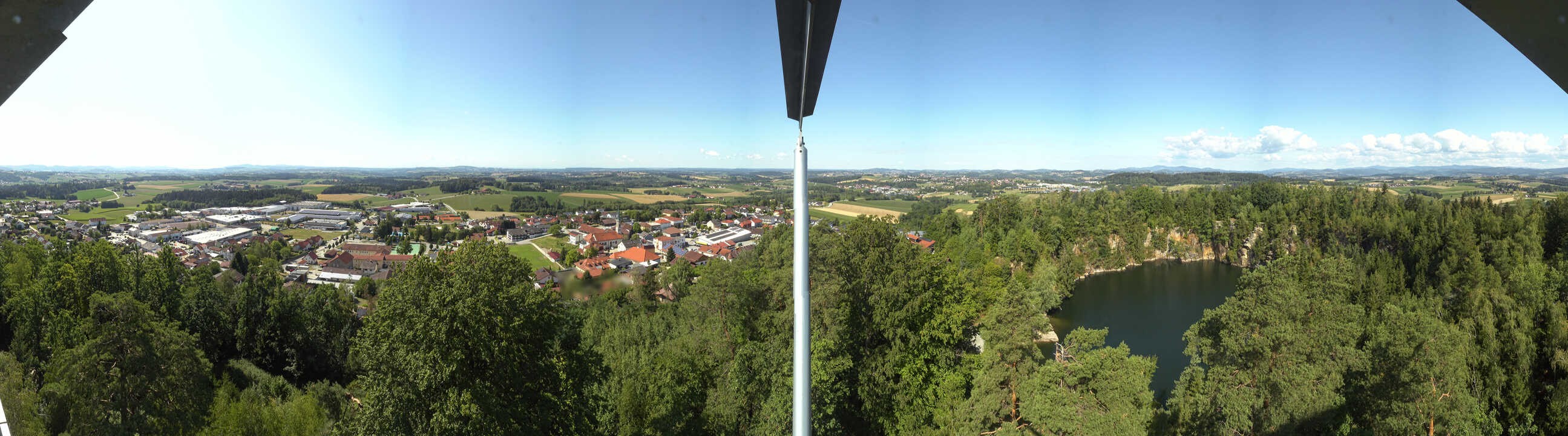 Archiv Foto Webcam Aussichtsturm am Steinbruch Büchlberg