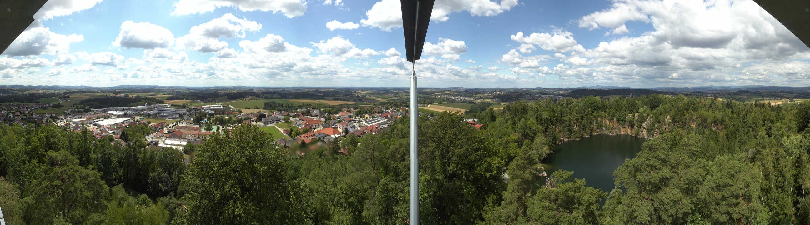 Archiv Foto Webcam Aussichtsturm am Steinbruch Büchlberg
