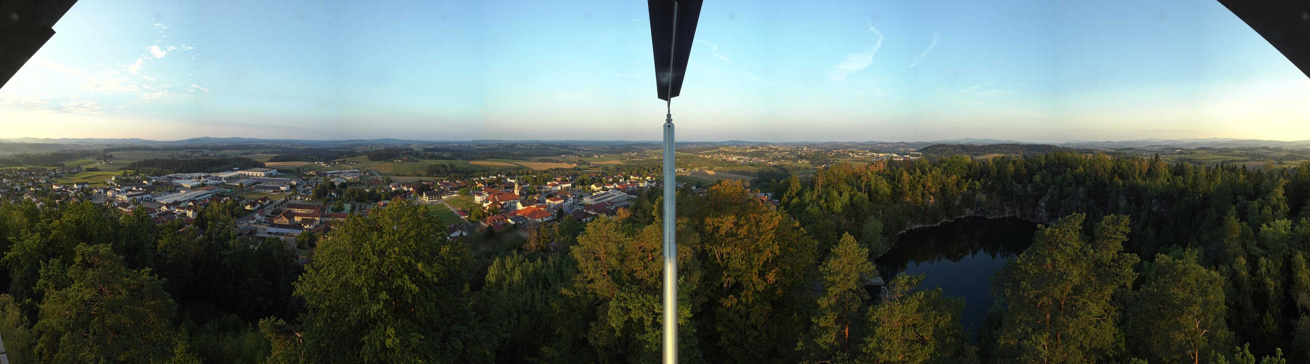 Archiv Foto Webcam Aussichtsturm am Steinbruch Büchlberg