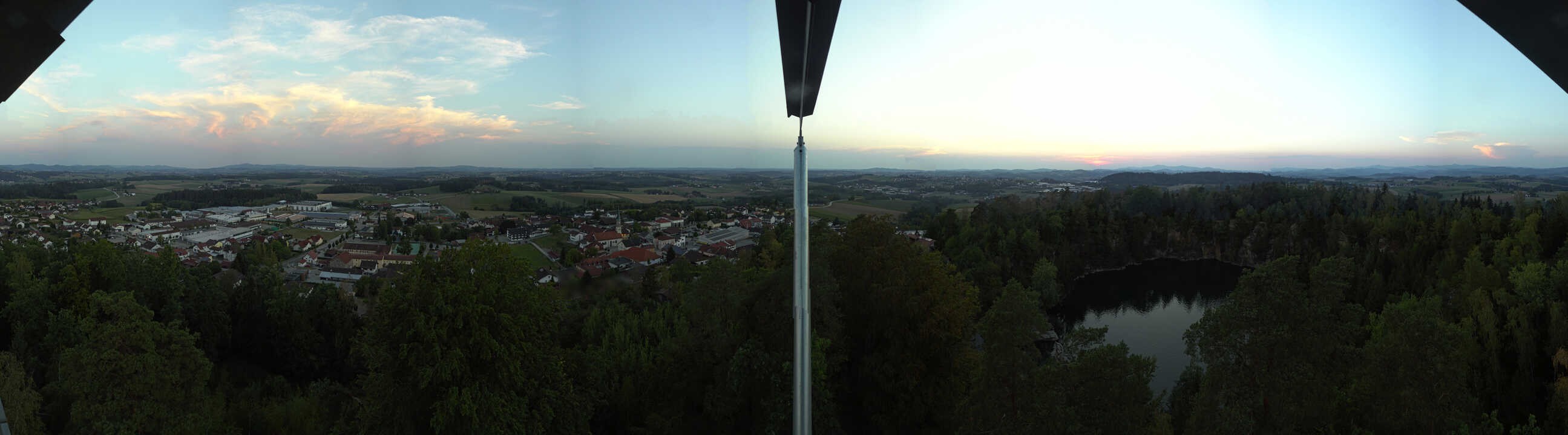 Archiv Foto Webcam Aussichtsturm am Steinbruch Büchlberg