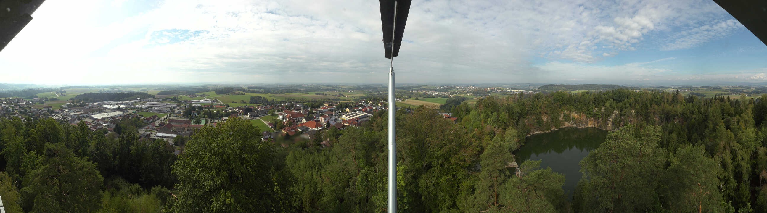 Archiv Foto Webcam Aussichtsturm am Steinbruch Büchlberg