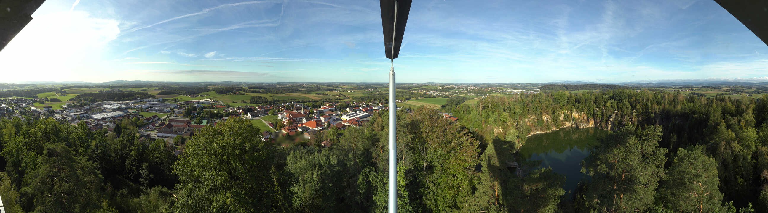 Archiv Foto Webcam Aussichtsturm am Steinbruch Büchlberg