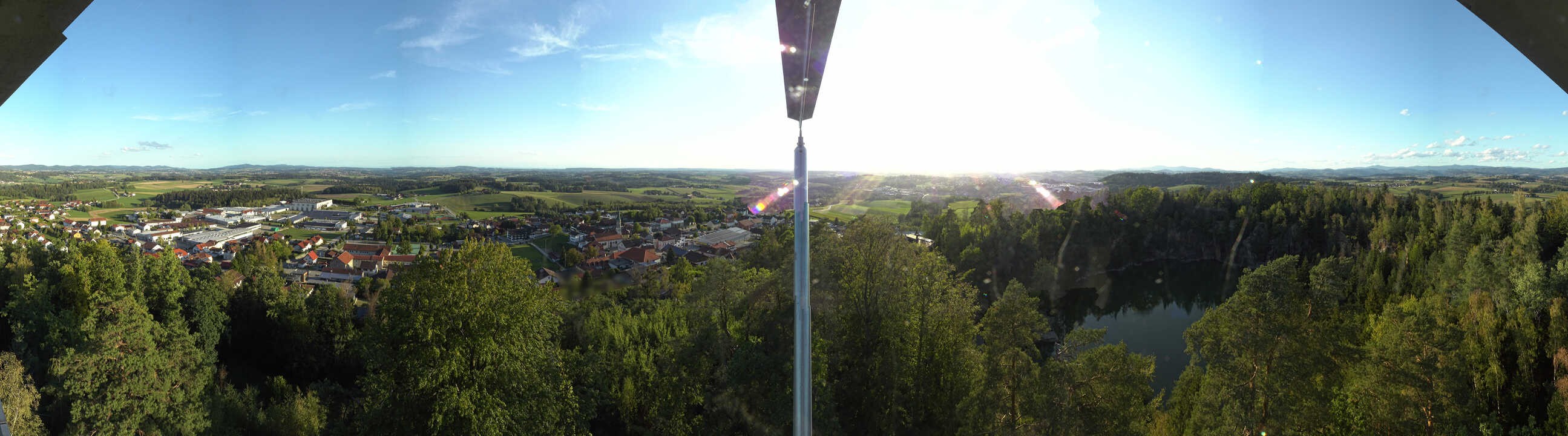 Archiv Foto Webcam Aussichtsturm am Steinbruch Büchlberg