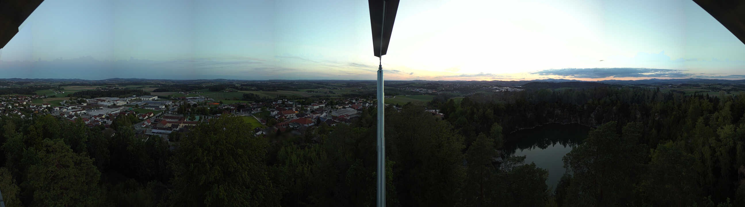 Archiv Foto Webcam Aussichtsturm am Steinbruch Büchlberg