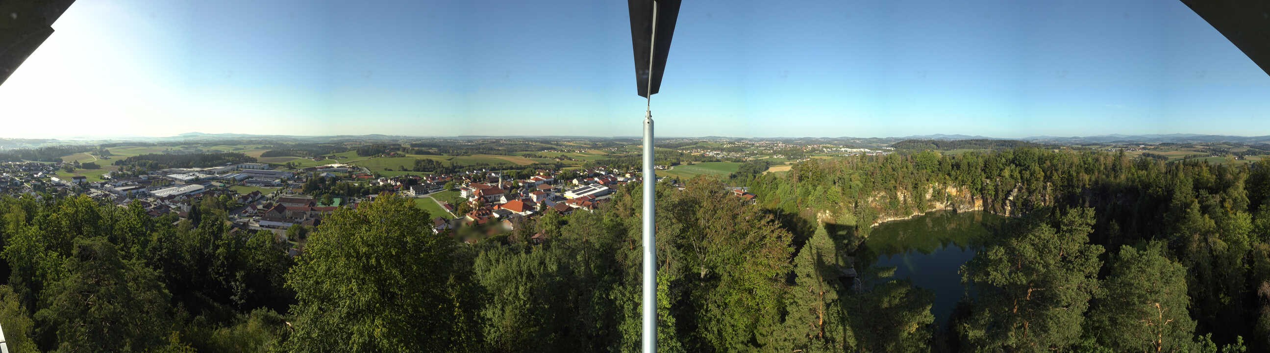 Archiv Foto Webcam Aussichtsturm am Steinbruch Büchlberg