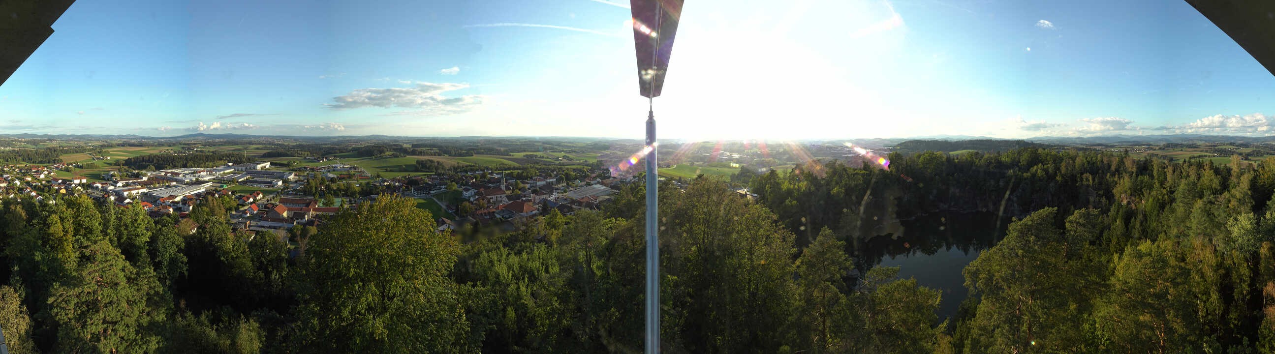 Archiv Foto Webcam Aussichtsturm am Steinbruch Büchlberg