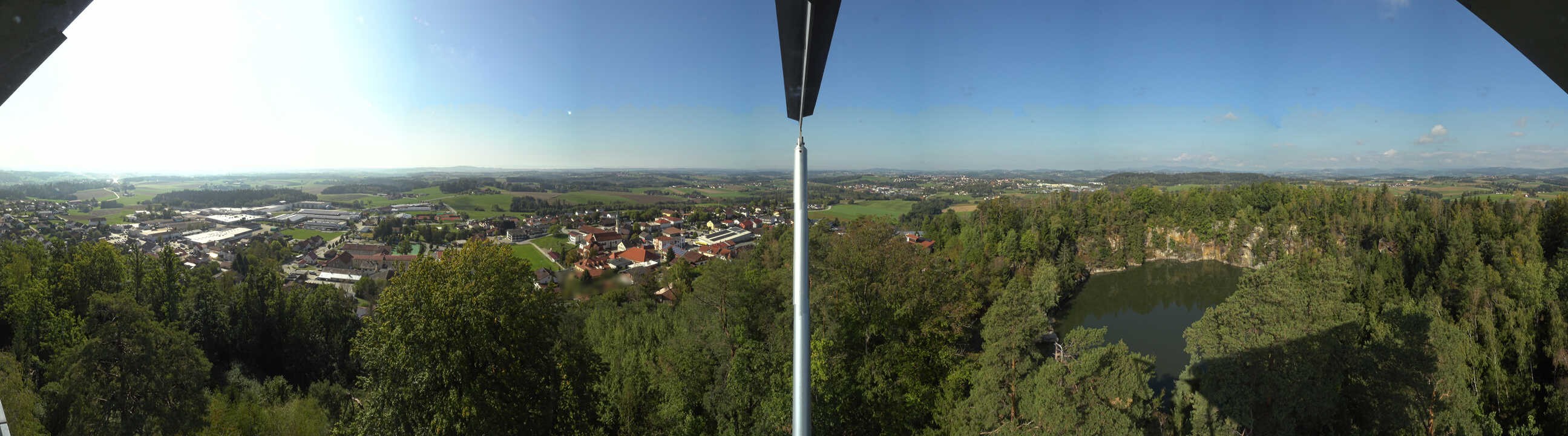 Archiv Foto Webcam Aussichtsturm am Steinbruch Büchlberg