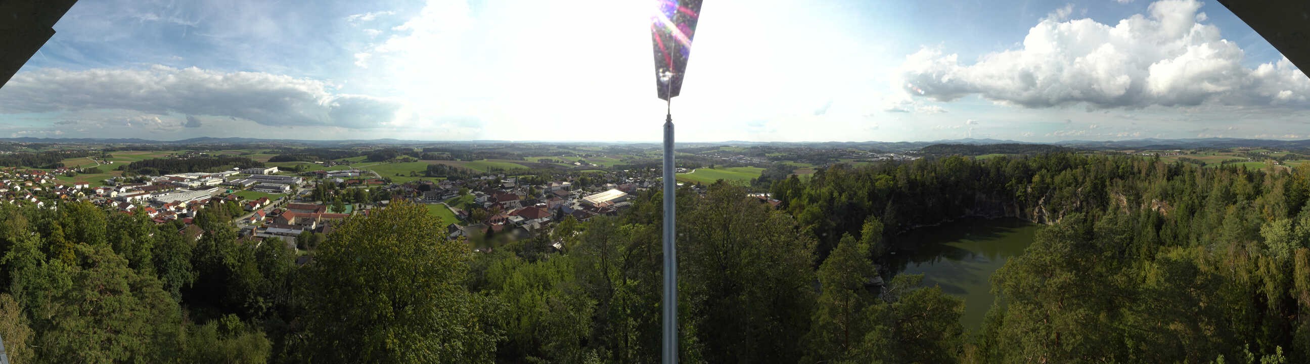Archived image Webcam Büchlberg - Lookout tower
