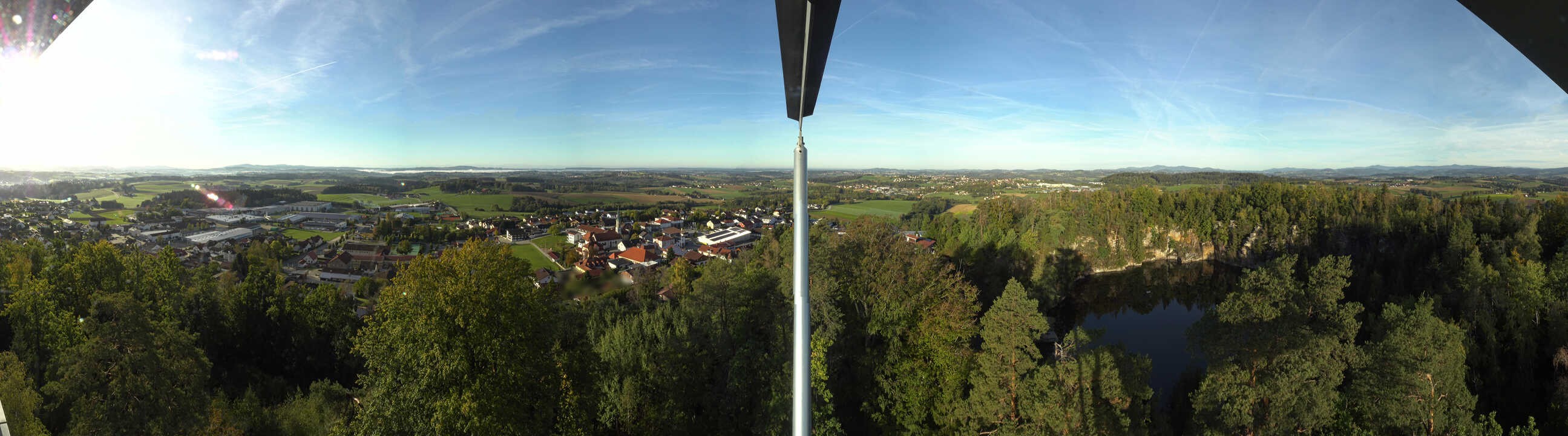 Archiv Foto Webcam Aussichtsturm am Steinbruch Büchlberg