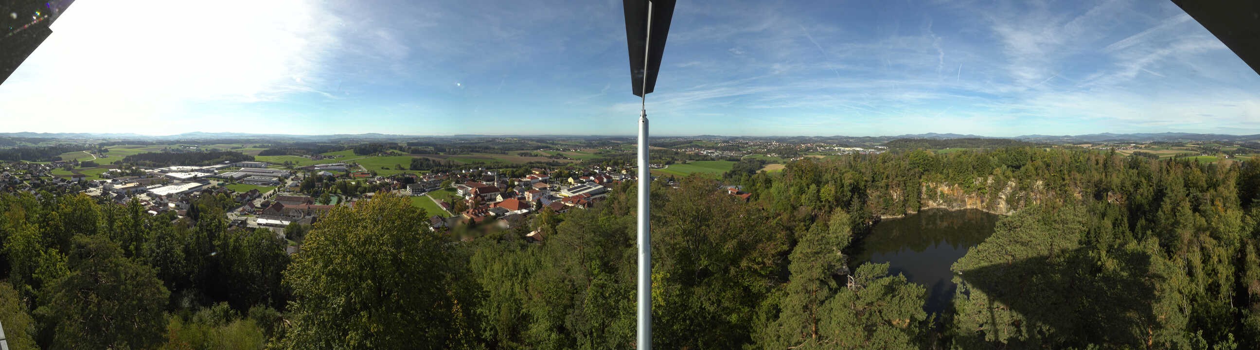 Archiv Foto Webcam Aussichtsturm am Steinbruch Büchlberg