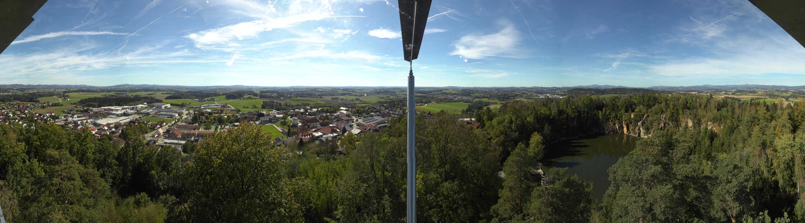 Archiv Foto Webcam Aussichtsturm am Steinbruch Büchlberg