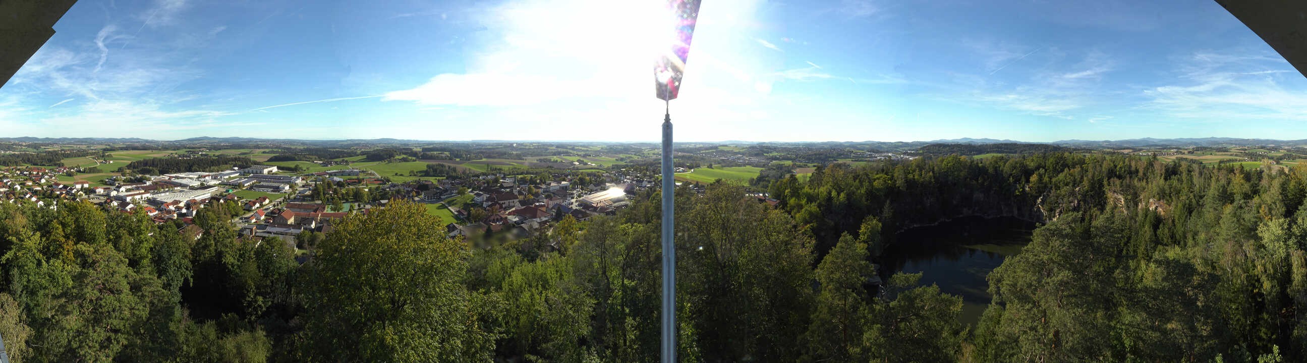 Archiv Foto Webcam Aussichtsturm am Steinbruch Büchlberg