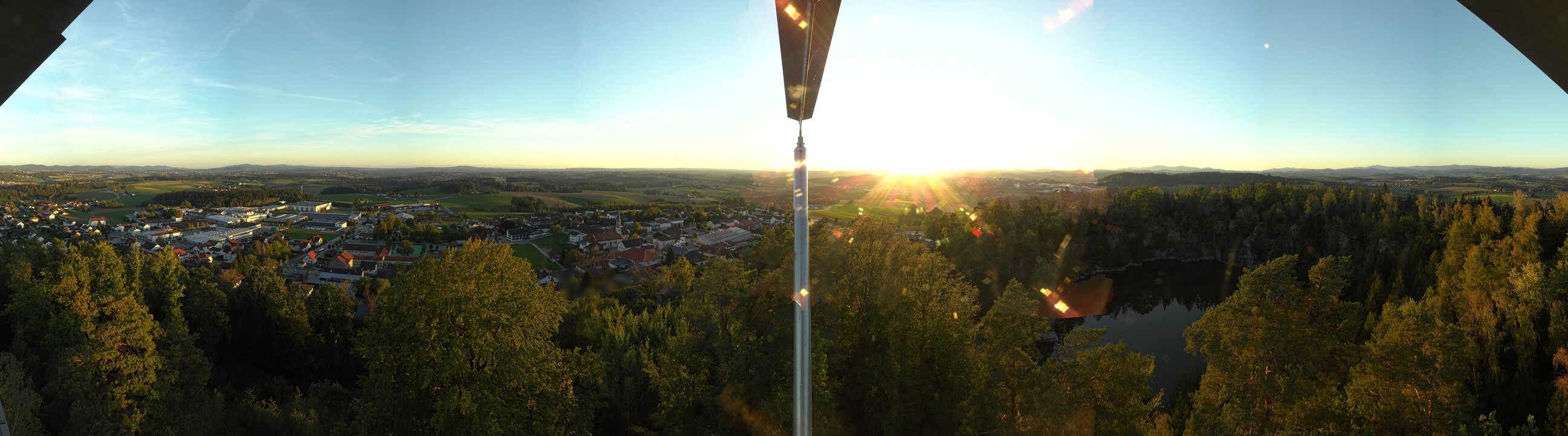 Archiv Foto Webcam Aussichtsturm am Steinbruch Büchlberg
