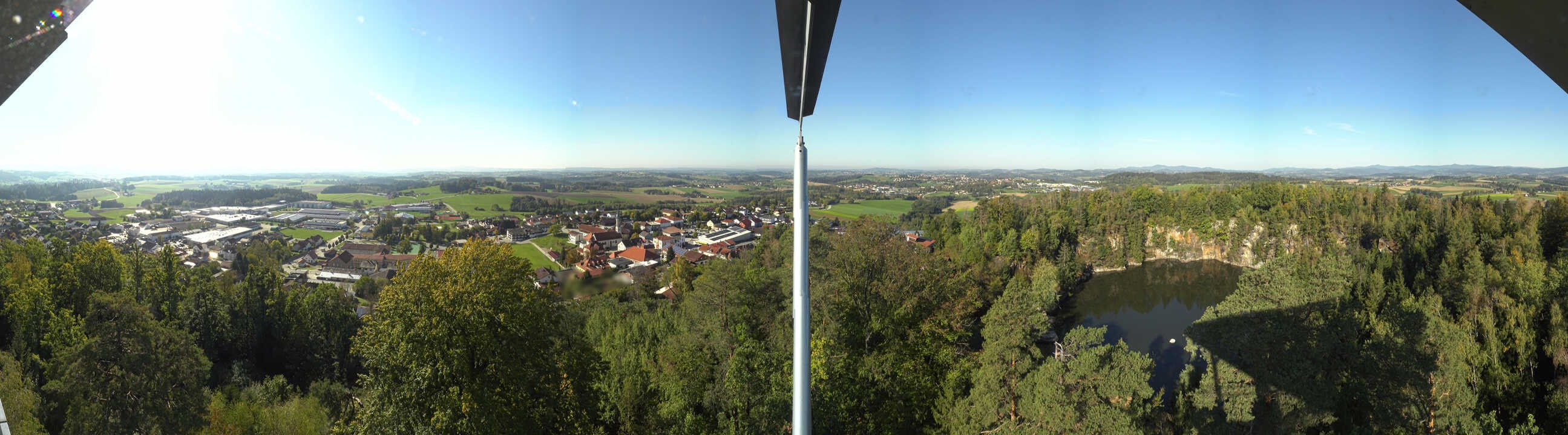 Archiv Foto Webcam Aussichtsturm am Steinbruch Büchlberg