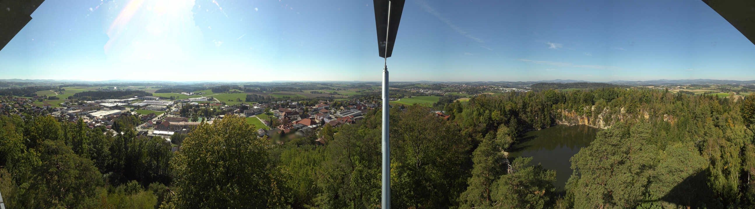 Archiv Foto Webcam Aussichtsturm am Steinbruch Büchlberg