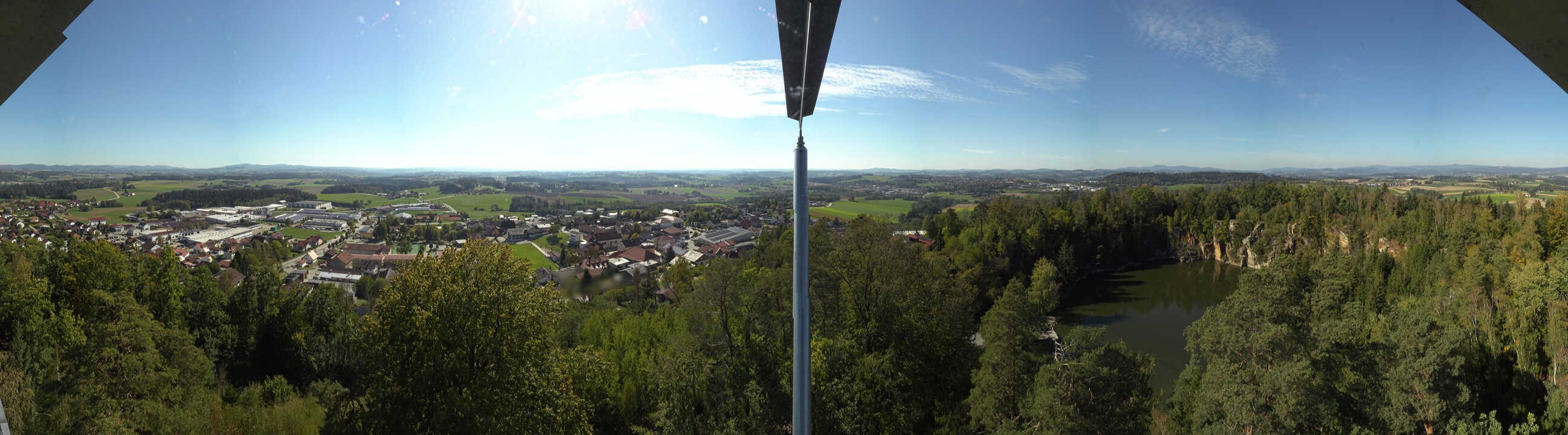 Archiv Foto Webcam Aussichtsturm am Steinbruch Büchlberg