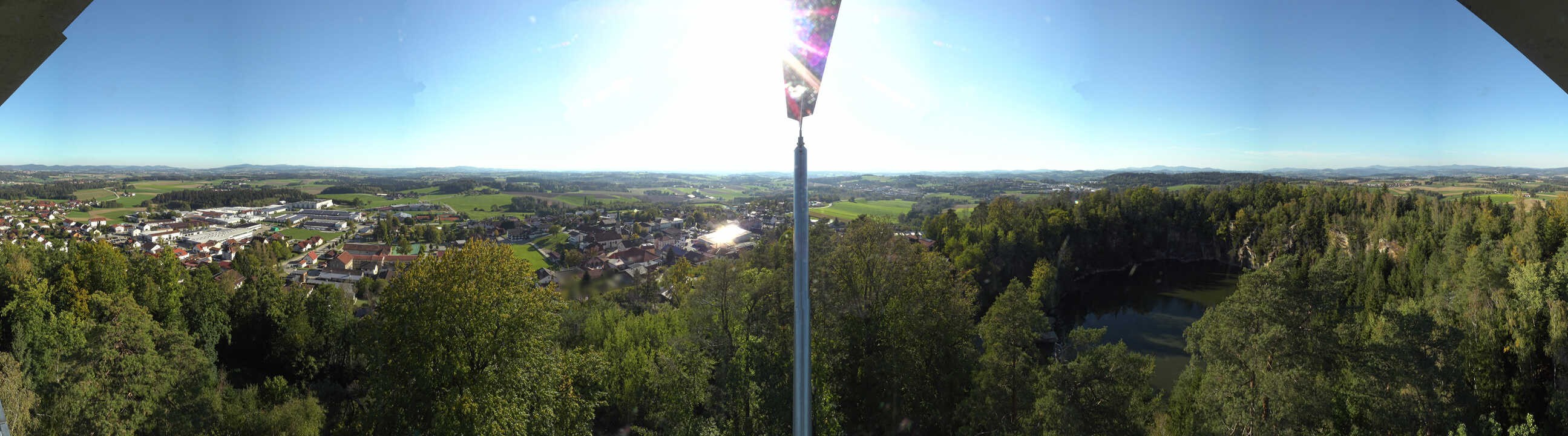 Archiv Foto Webcam Aussichtsturm am Steinbruch Büchlberg