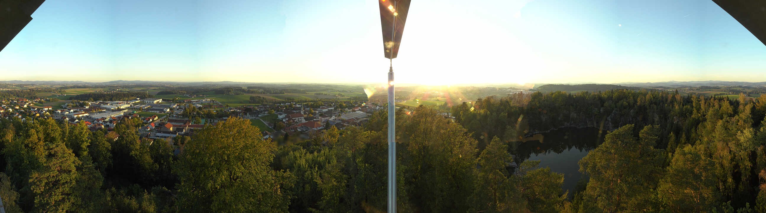 Archiv Foto Webcam Aussichtsturm am Steinbruch Büchlberg