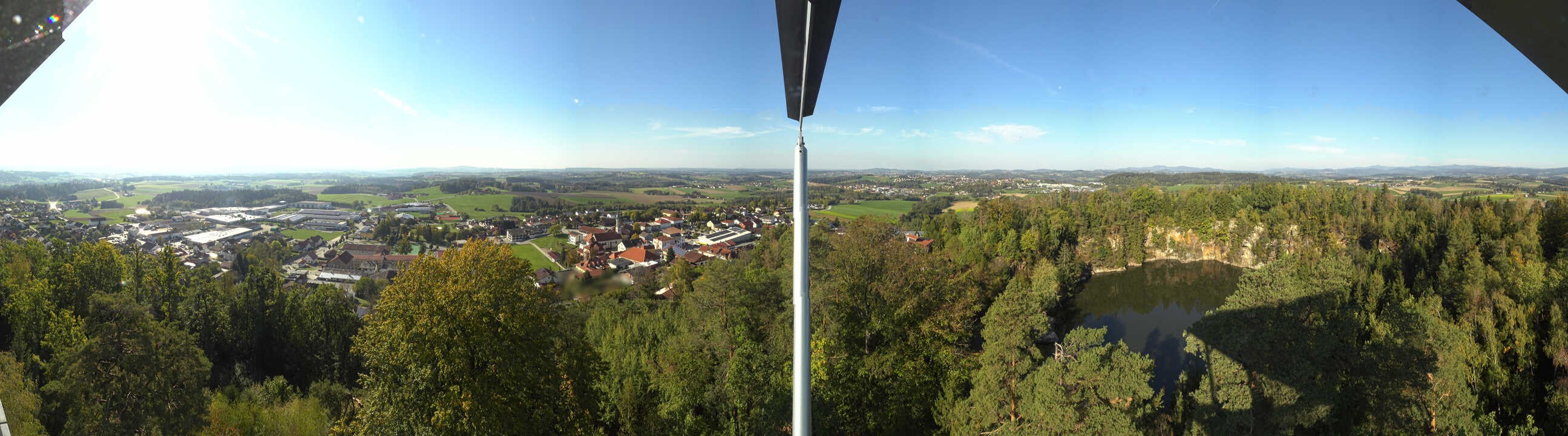 Archiv Foto Webcam Aussichtsturm am Steinbruch Büchlberg