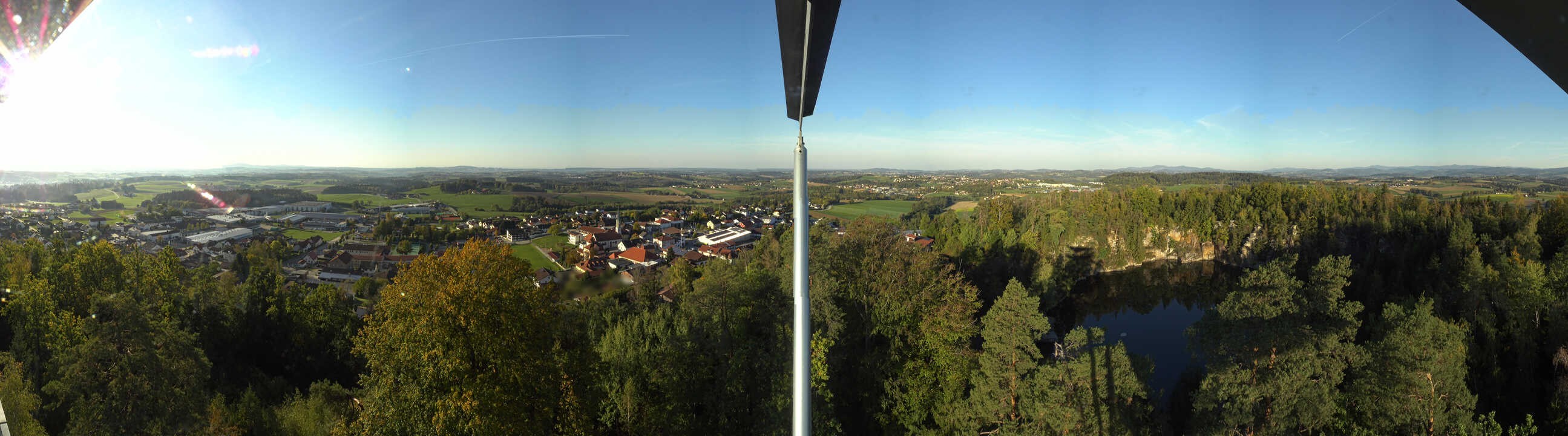 Archiv Foto Webcam Aussichtsturm am Steinbruch Büchlberg