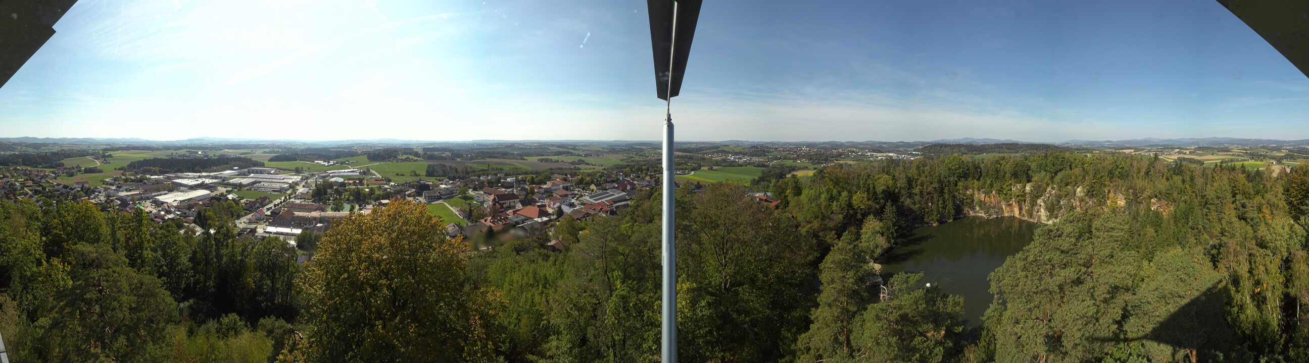 Archiv Foto Webcam Aussichtsturm am Steinbruch Büchlberg