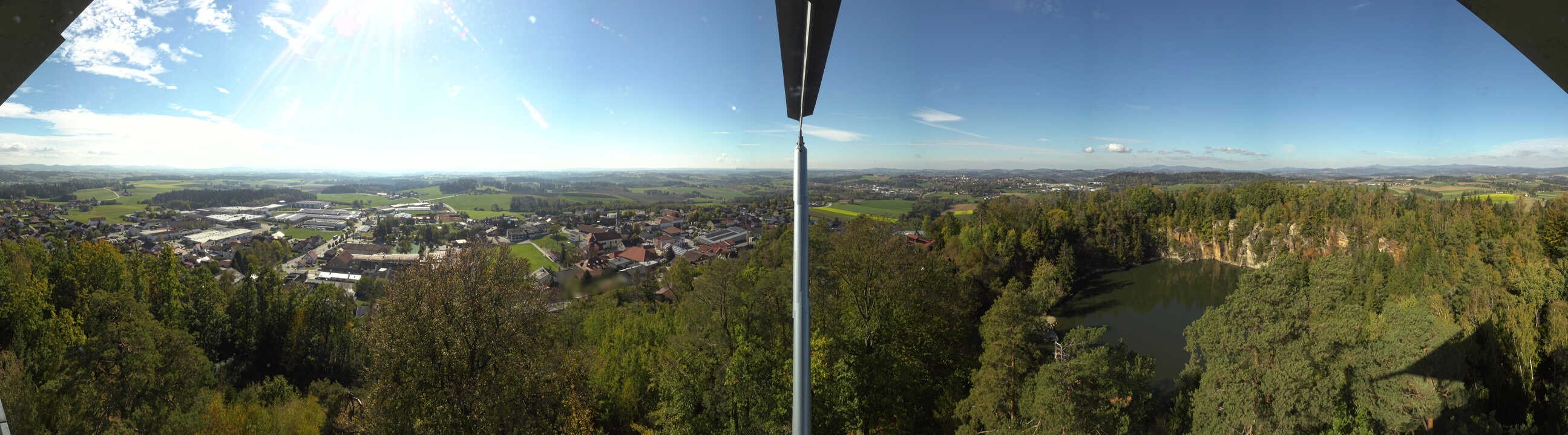 Archiv Foto Webcam Aussichtsturm am Steinbruch Büchlberg